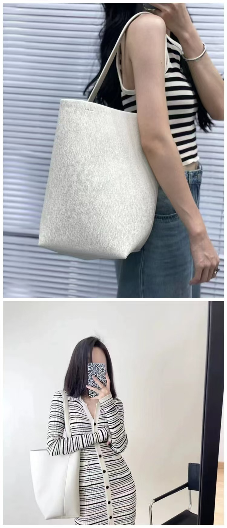 Eimerförmige, große Kapazität, weiches Leder, für Pendler, Damen-Schulterhandtasche_voghion.com